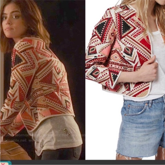 Geometric Patterned Jacket - Multicolor - Picture 3 of 3